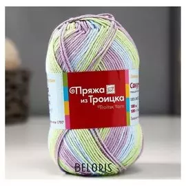 Пряжа "Сакура" 100% вискоза 180м/100гр (7240, принт)