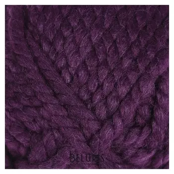 Пряжа "Spaghetti" 25% шерсть, 75% акрил 60м/100гр (11209 фиолетовый)