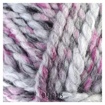 Пряжа "Spaghetti Effect" 25% шерсть, 75% акрил 60м/100гр (75535 сирен-сер)