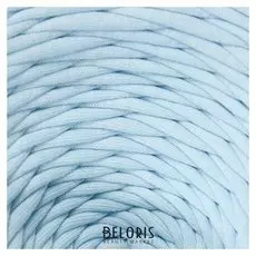 Пряжа трикотажная лицевая 100м/330гр, ширина нити 7-8 мм (Бледно-голубой)