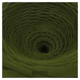 Пряжа трикотажная широкая 100м/330гр, ширина 7-9 мм (Милитари)