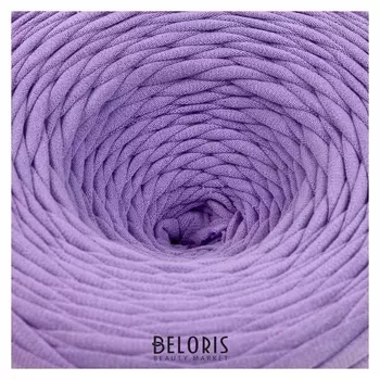 Пряжа трикотажная широкая 100м/330гр, ширина нити 7-8 мм (Лавандовый)