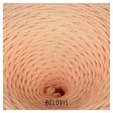 Пряжа трикотажная широкая 100м/350гр, ширина нити 7-8 мм (Персиковый)