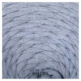 Пряжа трикотажная широкая 50м/170гр, ширина нити 7-8 мм (Голуб. меланж)