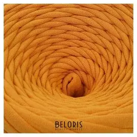 Пряжа трикотажная широкая 50м/170гр, ширина нити 7-9 мм (Горчичный)