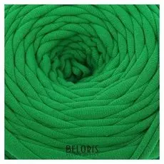 Пряжа трикотажная широкая 50м/170гр, ширина нити 7-9 мм (Зелёный)