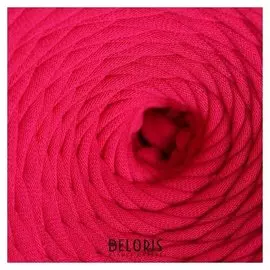 Пряжа трикотажная широкая 50м/170гр, ширина нити 7-9 мм (140 фуксия)