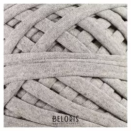 Пряжа трикотажная широкая "Saltera" 100м/300гр, ширина 7-9 мм (36 сер.меланж)