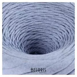 Пряжа трикотажная широкая "Saltera" 100м/300гр, ширина 7-9 мм (107 голубой меланж)