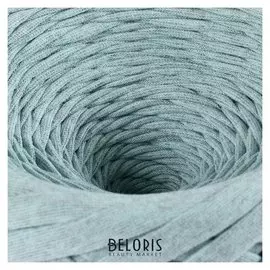 Пряжа трикотажная широкая "Saltera" 100м/300гр, ширина 7-9 мм (109 ментол меланж)