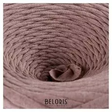 Пряжа трикотажная широкая "Saltera" 100м/300гр, ширина 7-9 мм (106 бежевый меланж)