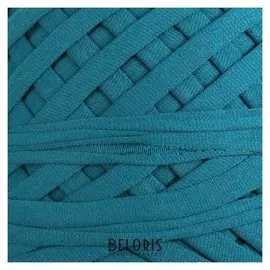 Пряжа трикотажная широкая "Saltera" 100м/300гр, ширина 7-9 мм (97 тёмная ель)