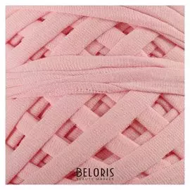 Пряжа трикотажная широкая "Saltera" 100м/300гр, ширина 7-9 мм (94 роз.пудра)