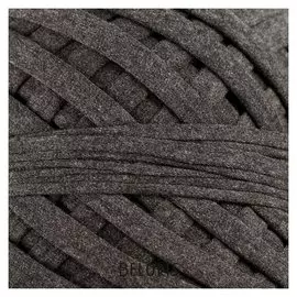 Пряжа трикотажная широкая "Saltera" 100м/300гр, ширина 7-9 мм (06 антрацит)