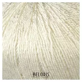 Пряжа "Вискозный шелк блестящий" 100% вискоза 350м/100гр (002 отбелка)