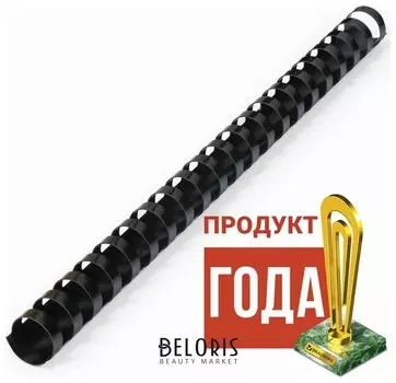 Пружины пластиковые для переплета, комплект 100 шт., 19 мм (для сшивания 121-150 листов), черные, Brauberg