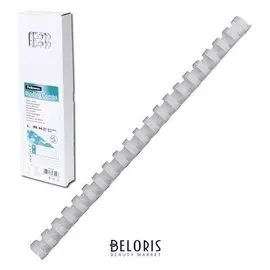 Пружины пластиковые для переплета, комплект 100 шт., 6 мм (для сшивания 10-20 листов), белые, Fellowes