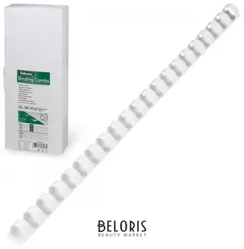 Пружины пластиковые для переплета, комплект 100 шт., 10 мм (для сшивания 41-55 листов), белые, FELLOWES