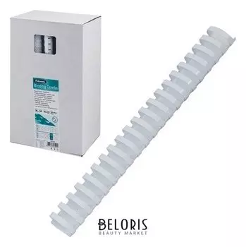 Пружины пластиковые для переплета, комплект 50 шт., 38 мм (для сшивания 281-340 листов), белые, Fellowes