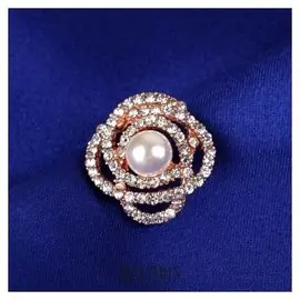 Пуговица декоративная, D = 17 мм, цвет золотой