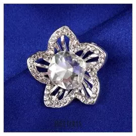 Пуговица декоративная, D = 24 мм, цвет серебристый