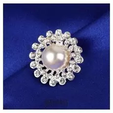 Пуговица декоративная, D = 25 мм, цвет белый