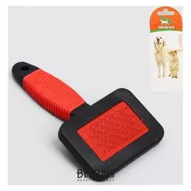 Пуходерка без капель с резиновой ручкой 7 х 14 см