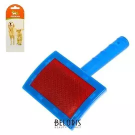 Пуходерка полукруглая макси без капель, 12 х 19 см