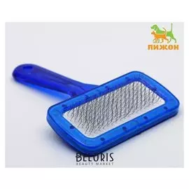 Пуходерка с прозрачной ручкой, без капель, 9,5 х 13,8 см