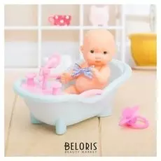 Пупс Кроха в ванночке с соской