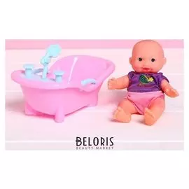 Пупс "Малыш" с ванной