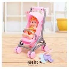 Пупс Малыш в коляске с аксессуарами