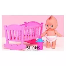 Пупс «Мой малыш» с кроваткой, с аксессуарами