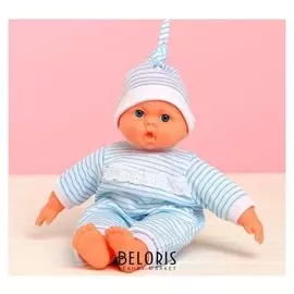 Пупс мягконабивной «Малыш» со звуком, в костюмчике