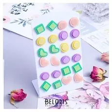 Пусеты 12 пар "" настроение