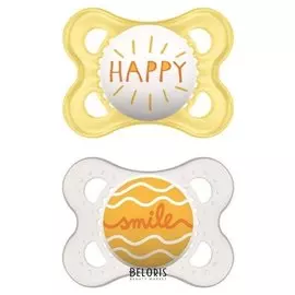 Пустышка из латекса и контейнер для стерилизации, хранения и переноски Original Happy Thoughts