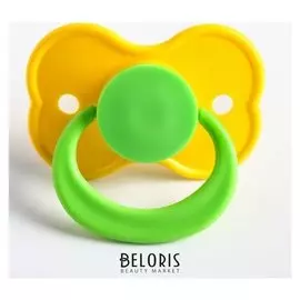 Пустышка латексная классическая Бабочка с кольцом, от 0 мес.