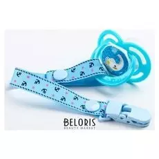 Пустышка с лентой, ортодонтическая, от 3 мес.