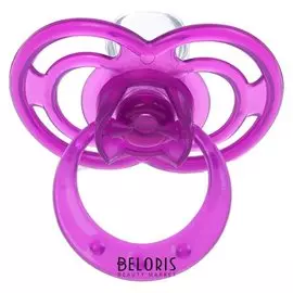 Пустышка силиконовая ортодонтическая Бантик с колпачком от 0 мес.