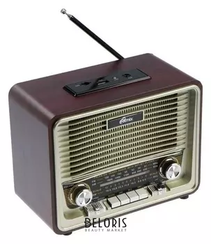 Радиоприемник Ritmix Rpr-088, Fm/am, Mp3, Microsd,usb, Bt,аккум, 4хD бат, 220в,цвет золотой