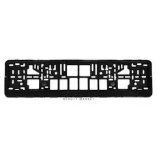 Рамка для автомобильного номера, книжка, черная