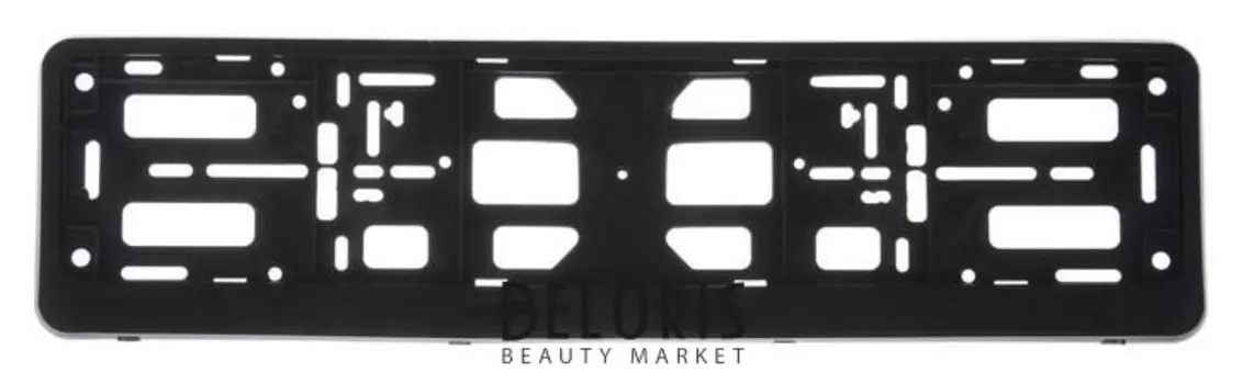 Рамка для автомобильного номера, книжка, черная