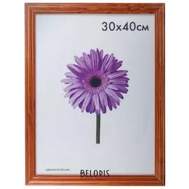 Рамка премиум 30х40 см, дерево, багет 26 мм, "Linda", орех, 0065-15-0006