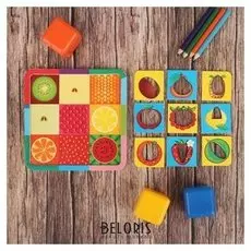 Рамка - вкладка с текстурами Овощи-фрукты двусторонняя