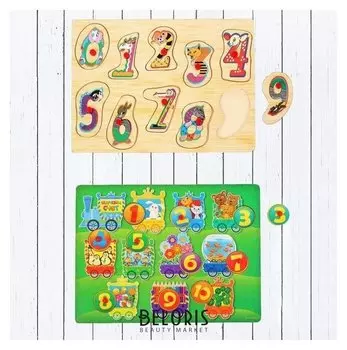 Рамка- вкладыш "Цифры", виды