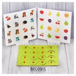 Рамка-вкладыш для тренировки памяти Окружающий мир 4 листа с картинками