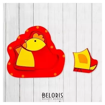 Рамка-вкладыш фигурная Курочка 3 элемента