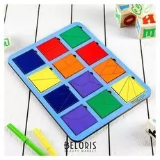 Рамка-вкладыш "Квадраты" по методике Никитина