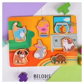 Рамка-вкладыш объёмная Домашние зверята