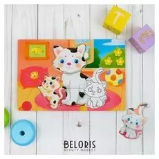 Рамка-вкладыш с основой под роспись Кошечки